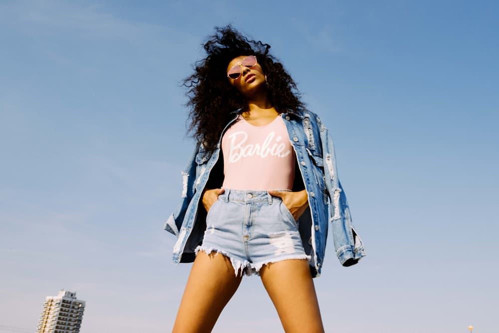 Barbie Missguided 2017 Summer Collection Collaboration Lookbook Pink Bodysuit
