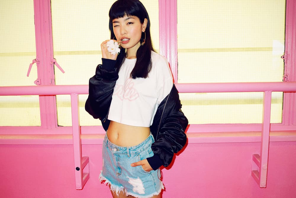 Barbie Missguided 2017 Summer Collection Collaboration Lookbook Pink Bodysuit