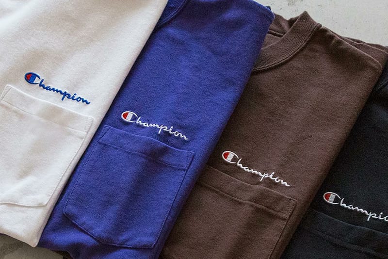 champion pocket tee shirts