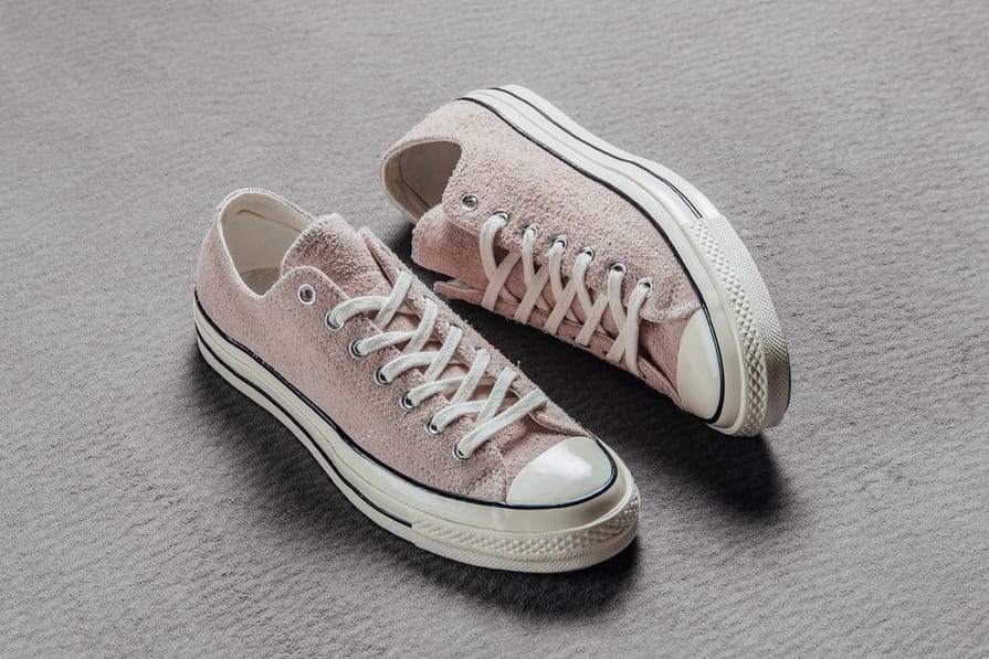 one star converse dusty pink