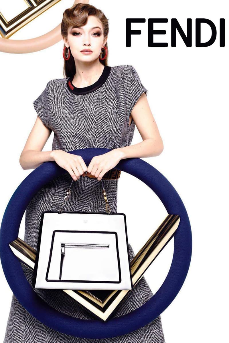 Gigi Hadid Fendi Karl Lagerfeld campaign 2017 fall winter