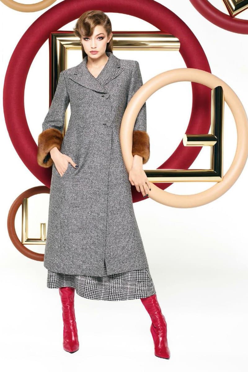 Gigi Hadid Fendi Karl Lagerfeld campaign 2017 fall winter