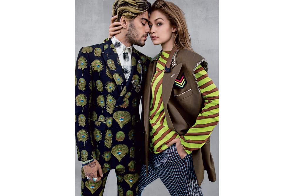 Gigi Hadid Zayn Malik Vogue 2017 August Cover