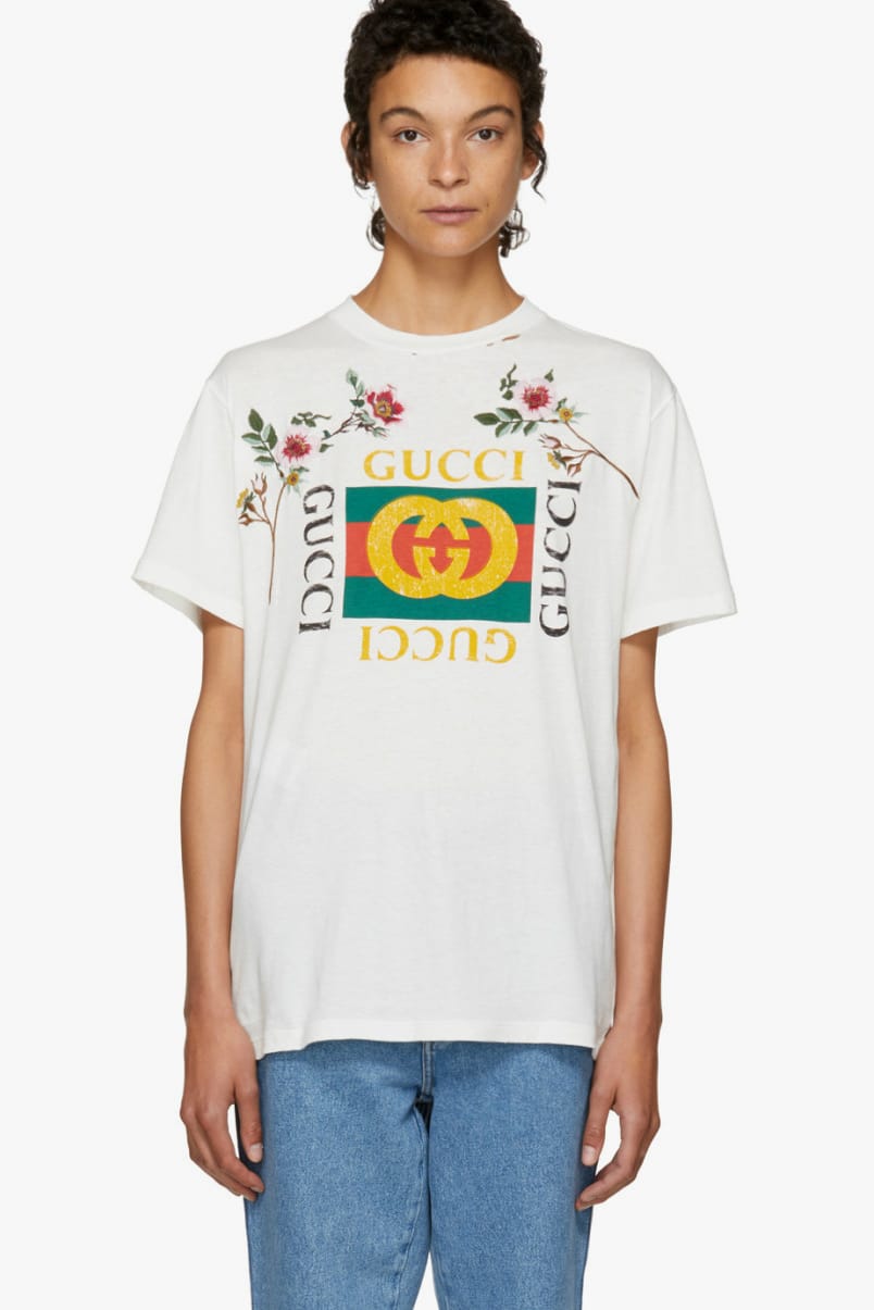 gucci floral t shirt