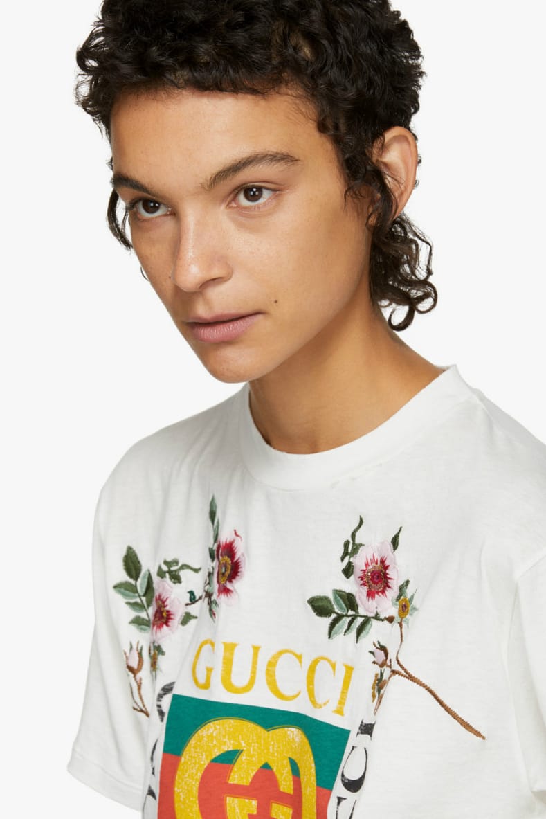 gucci flower t shirt