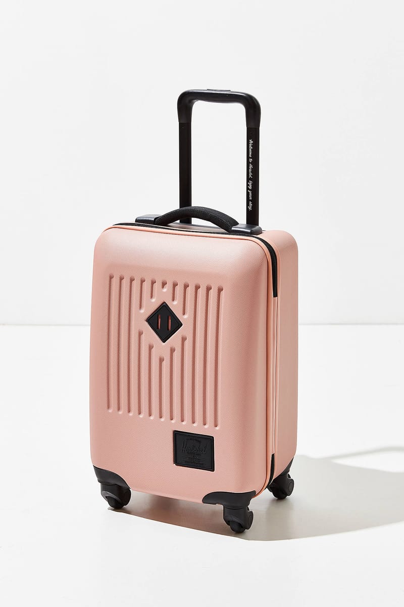 pink suitcase hard shell