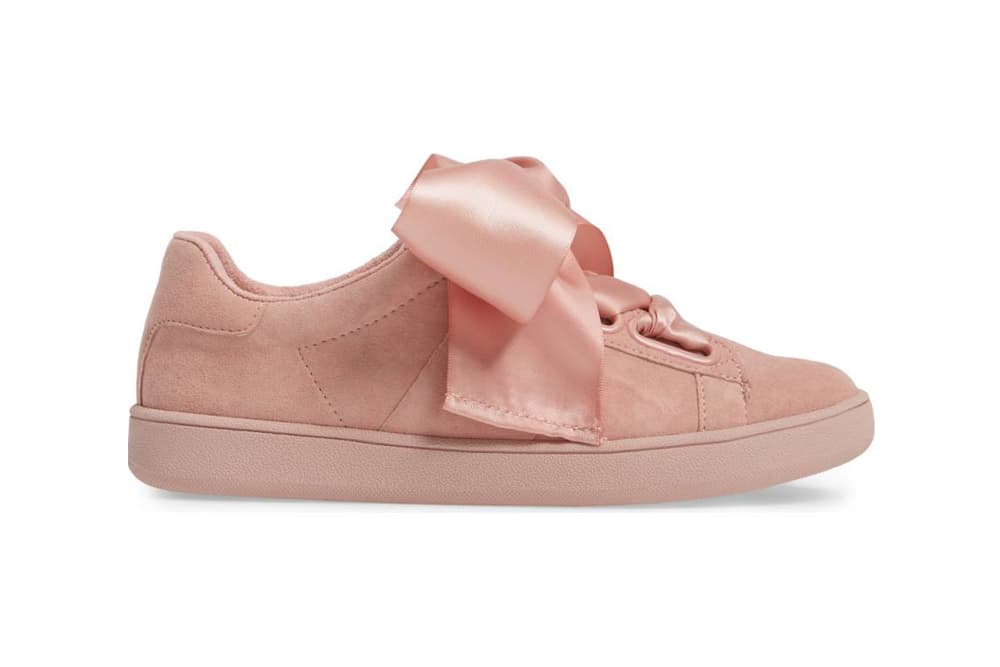 Jeffrey Campbell Pabst Low Top Sneaker Pink Suede