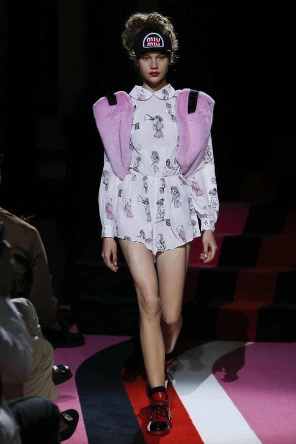 Miu Miu 2018 resort collection runway auto womenswear fashion bella hadid kendall jenner adwoa slick woods