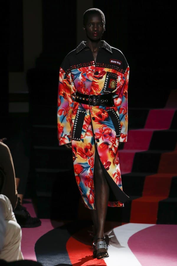 Miu Miu 2018 resort collection runway auto womenswear fashion bella hadid kendall jenner adwoa slick woods