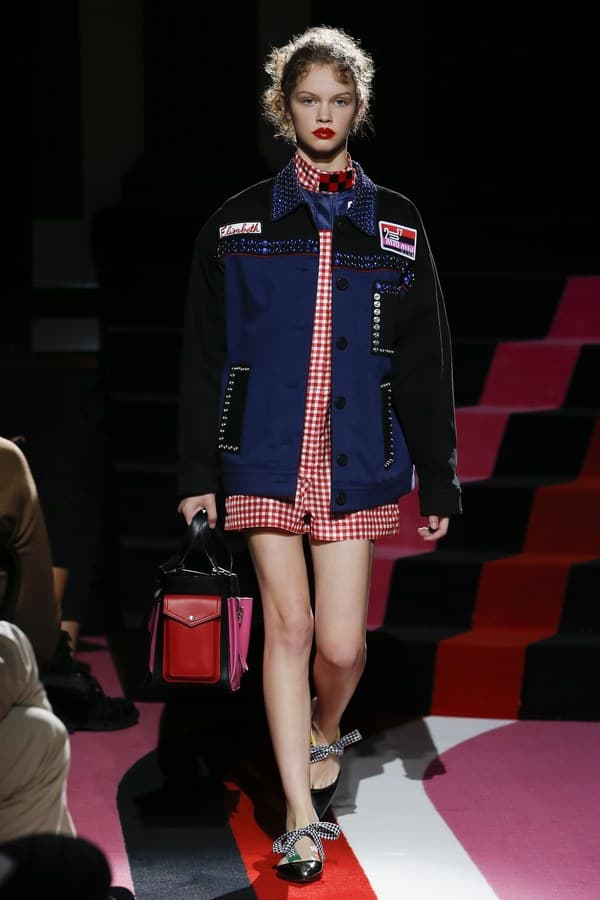 Miu Miu 2018 resort collection runway auto womenswear fashion bella hadid kendall jenner adwoa slick woods