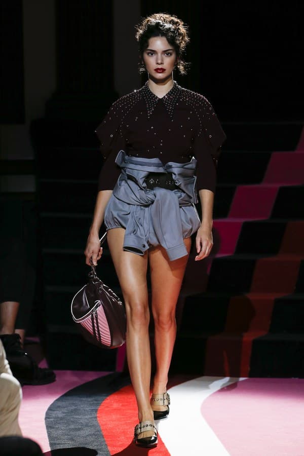 Miu Miu 2018 resort collection runway auto womenswear fashion bella hadid kendall jenner adwoa slick woods