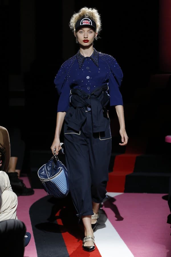 Miu Miu 2018 resort collection runway auto womenswear fashion bella hadid kendall jenner adwoa slick woods
