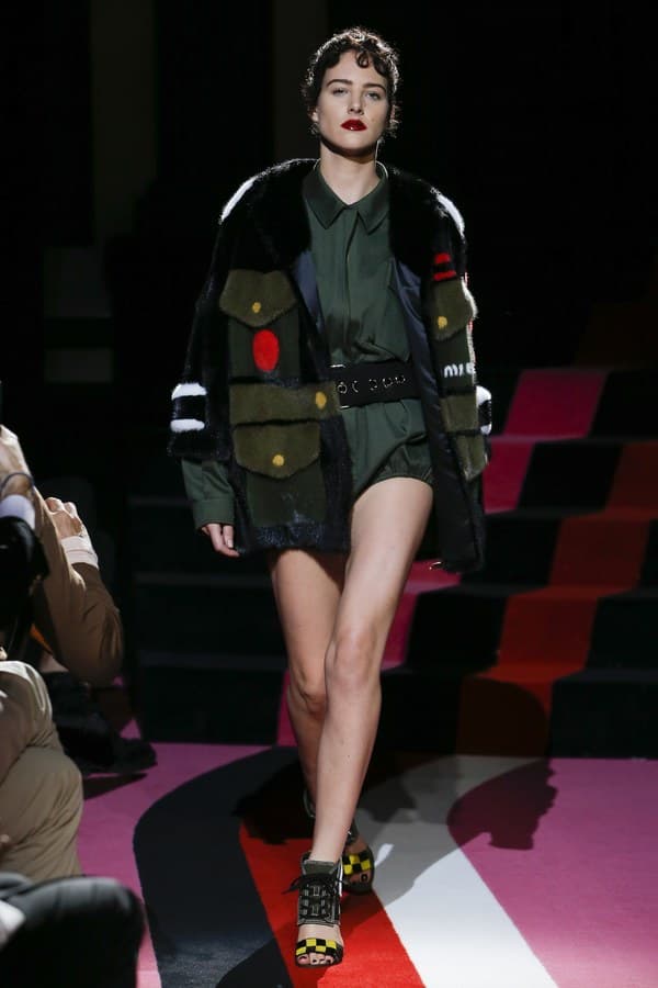 Miu Miu 2018 resort collection runway auto womenswear fashion bella hadid kendall jenner adwoa slick woods