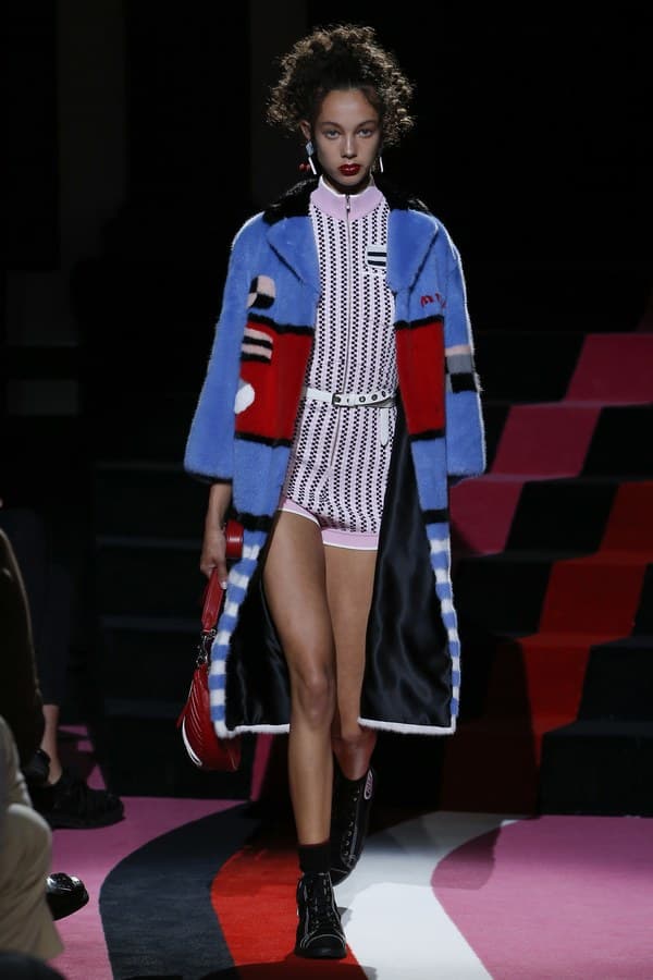 Miu Miu 2018 resort collection runway auto womenswear fashion bella hadid kendall jenner adwoa slick woods