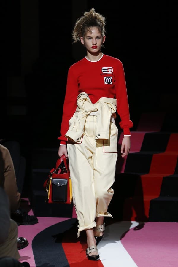 Miu Miu 2018 resort collection runway auto womenswear fashion bella hadid kendall jenner adwoa slick woods