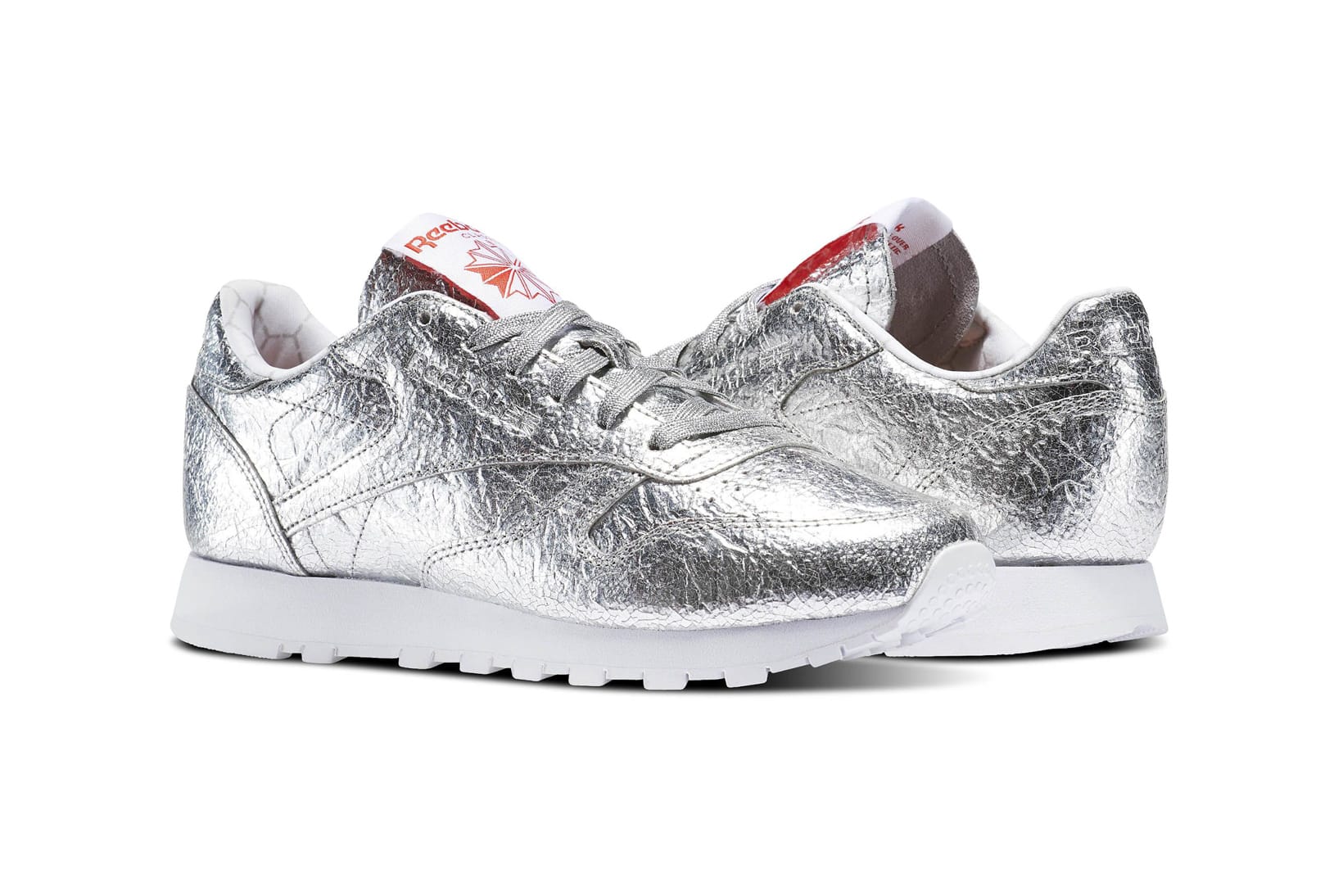 reebok classic leather silver
