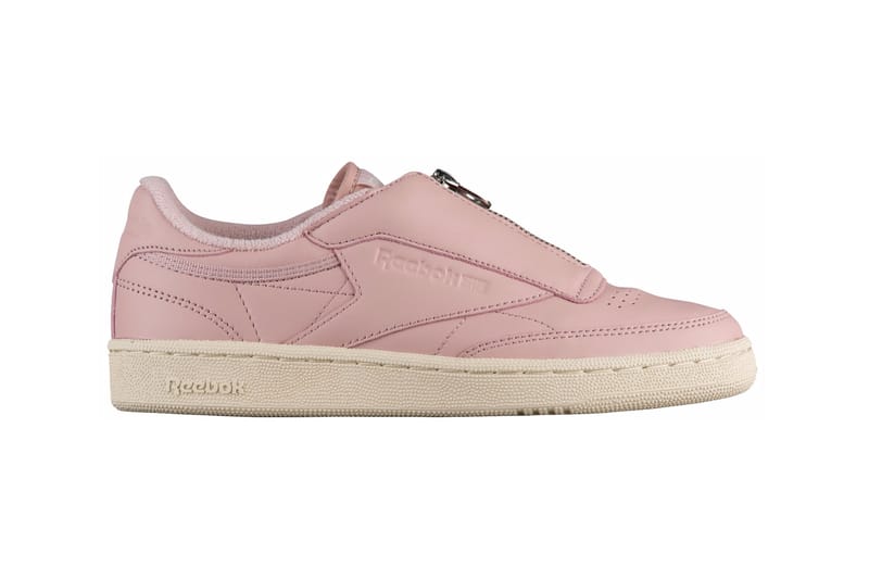 reebok club c 85 shell pink gold