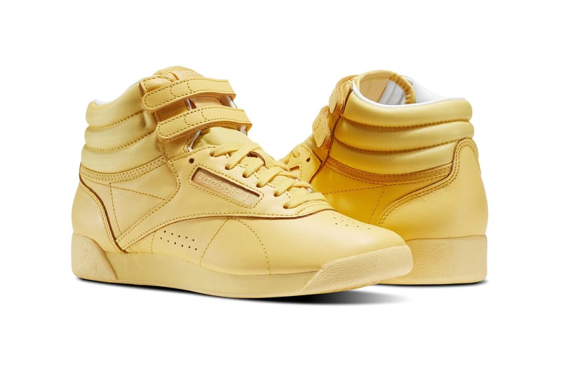 reebok freestyle hi yellow