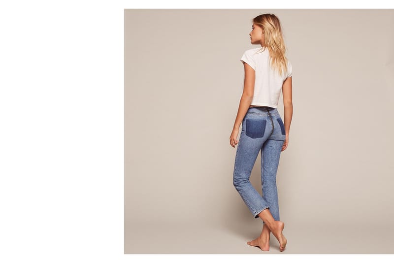 reformation zipper jean