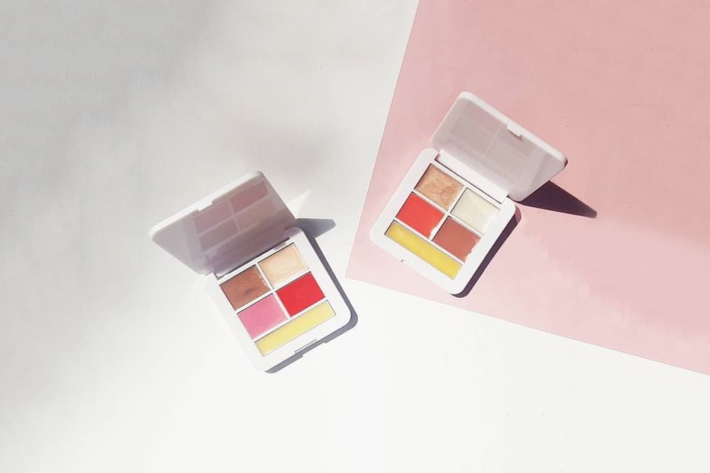 rms beauty rose marie swift signature set mod collection palette lip2cheek master mixer living luminizer