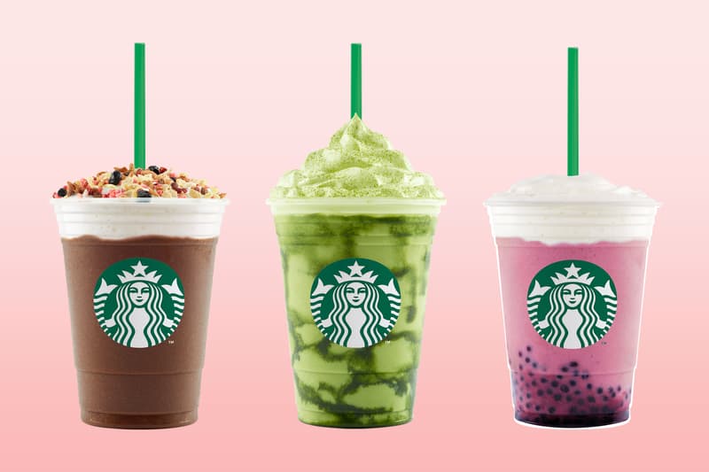 Starbucks Green Tea Yogurt Frappuccino Acai Mixed Berry Granola Mocha Summer 2017 Asia Instagram