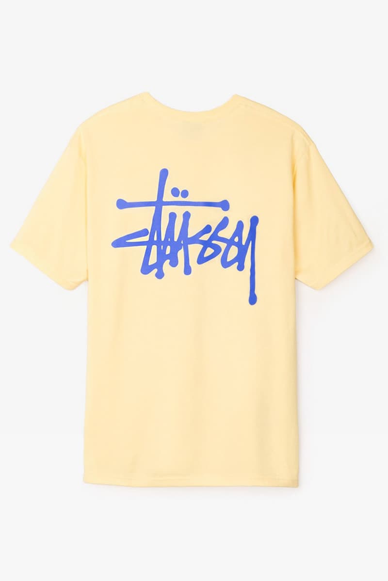 Stussy 2017 Summer Tshirt Pastel Tee Pink Yellow Blue White Black Ontheblock