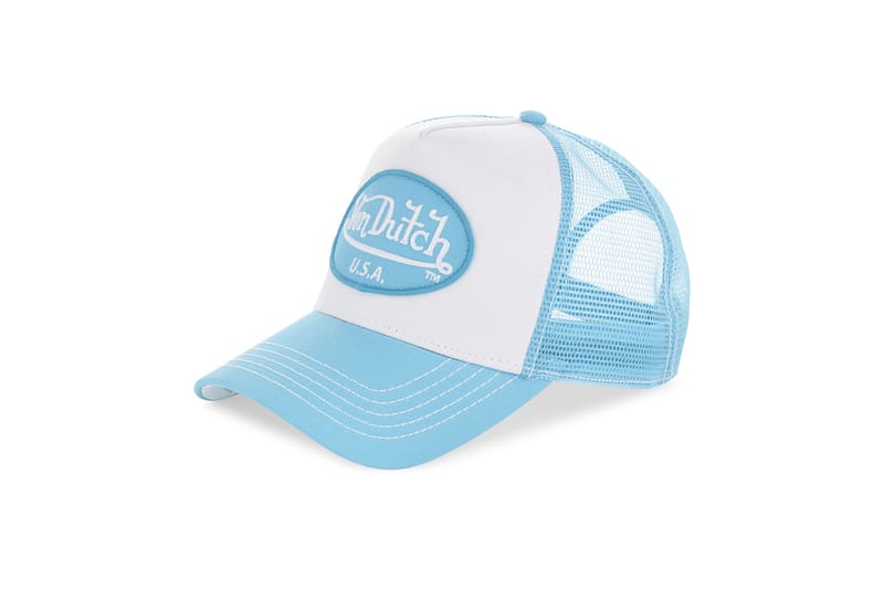 von dutch light blue hat