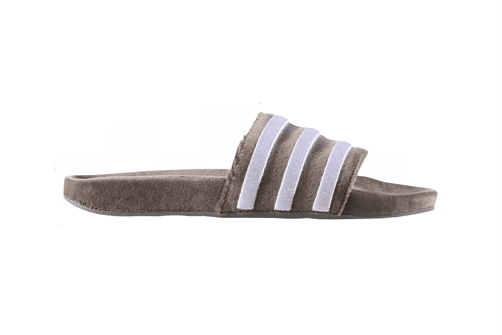  adidas  Adilette  Slide Releases in Grey  Suede HYPEBAE