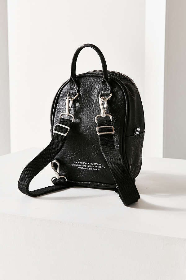 adidas mini backpack black leather