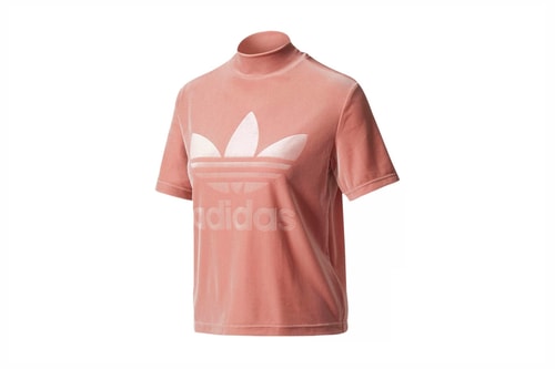 The Mood Is Cozy on adidas Originals' Boxy, Velvet T-Shirt
