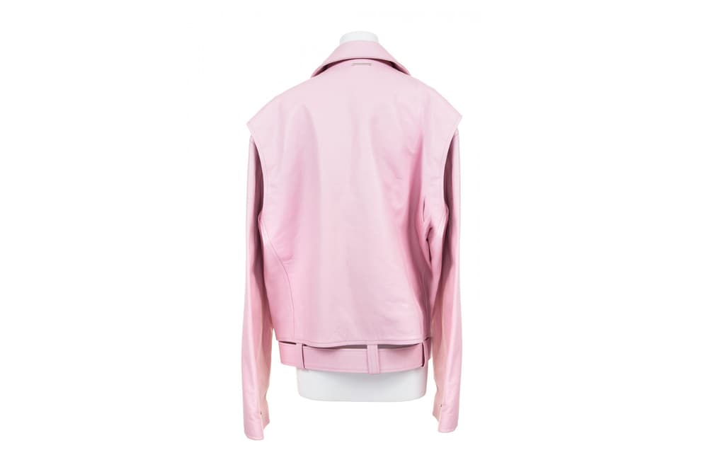 AMBUSH Pink Leather Jacket 2017 Spring Summer