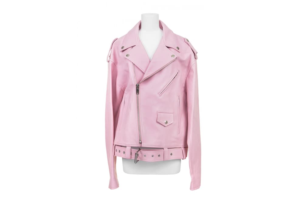AMBUSH Pink Leather Jacket 2017 Spring Summer
