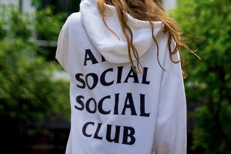 anti social social club hoodie girl