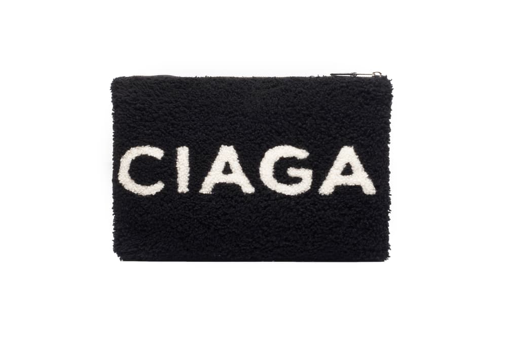 Balenciaga Shearling Fur Pouch