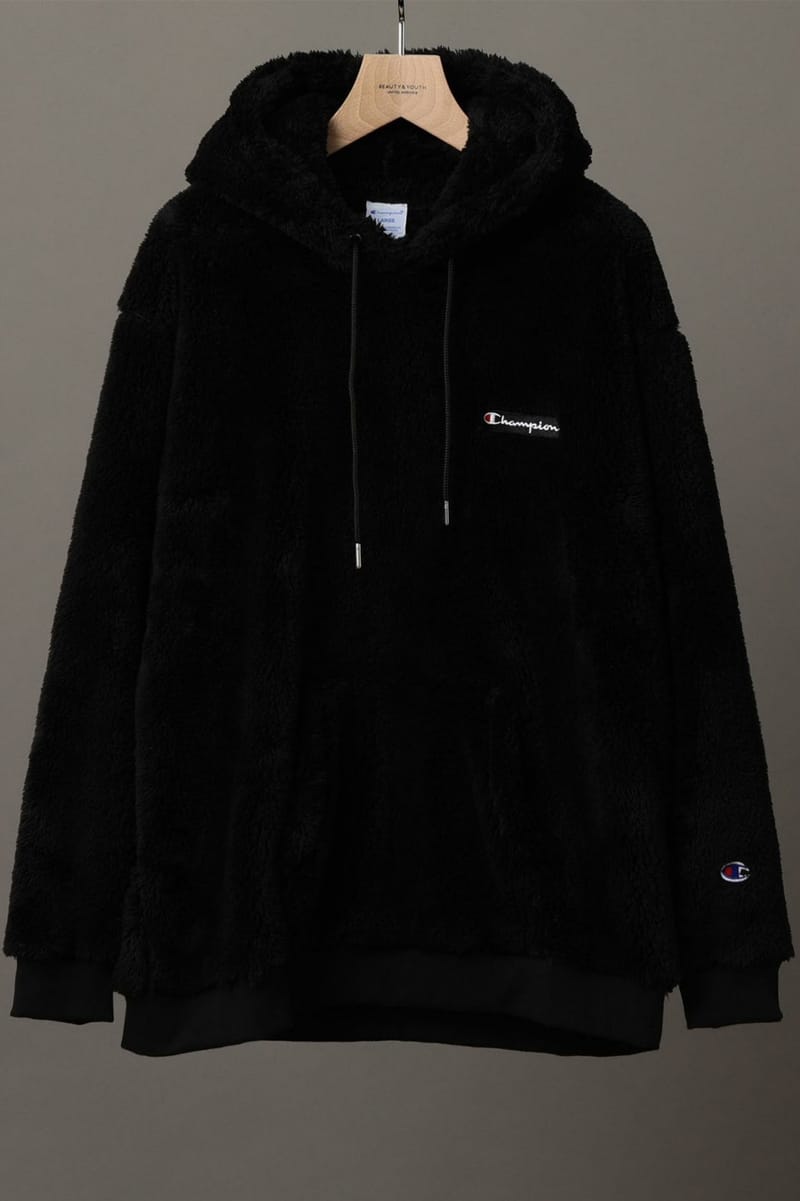 black champion fleece hoodie
