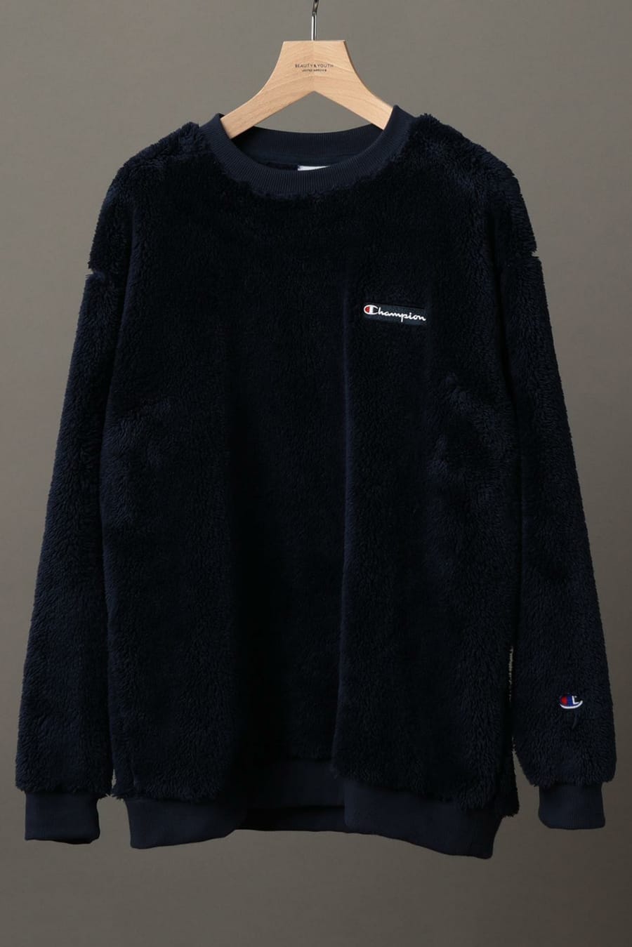 champion x beauty and youth sherpa hoodie
