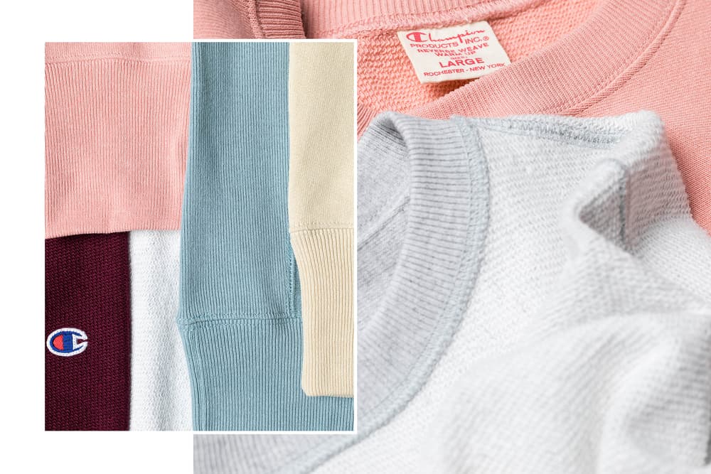 champion reverse weave sweaters