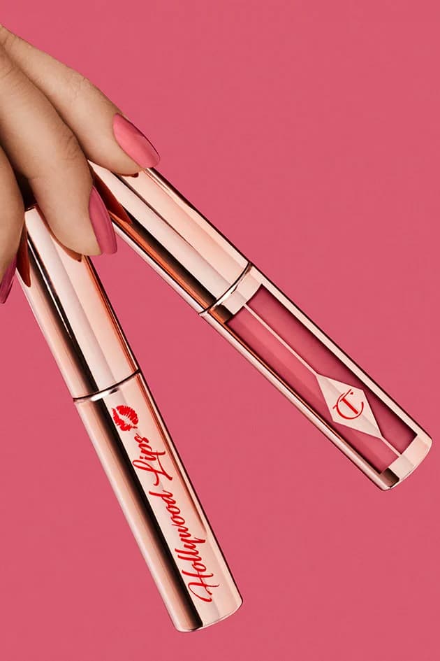 Charlotte Tilbury Hollywood Lips Liquid Lipsticks Collection Rose Gold Pink Red Nude