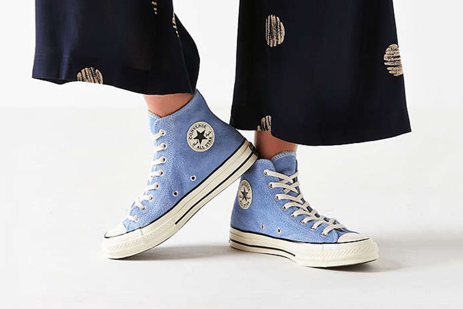converse blue suede shoes