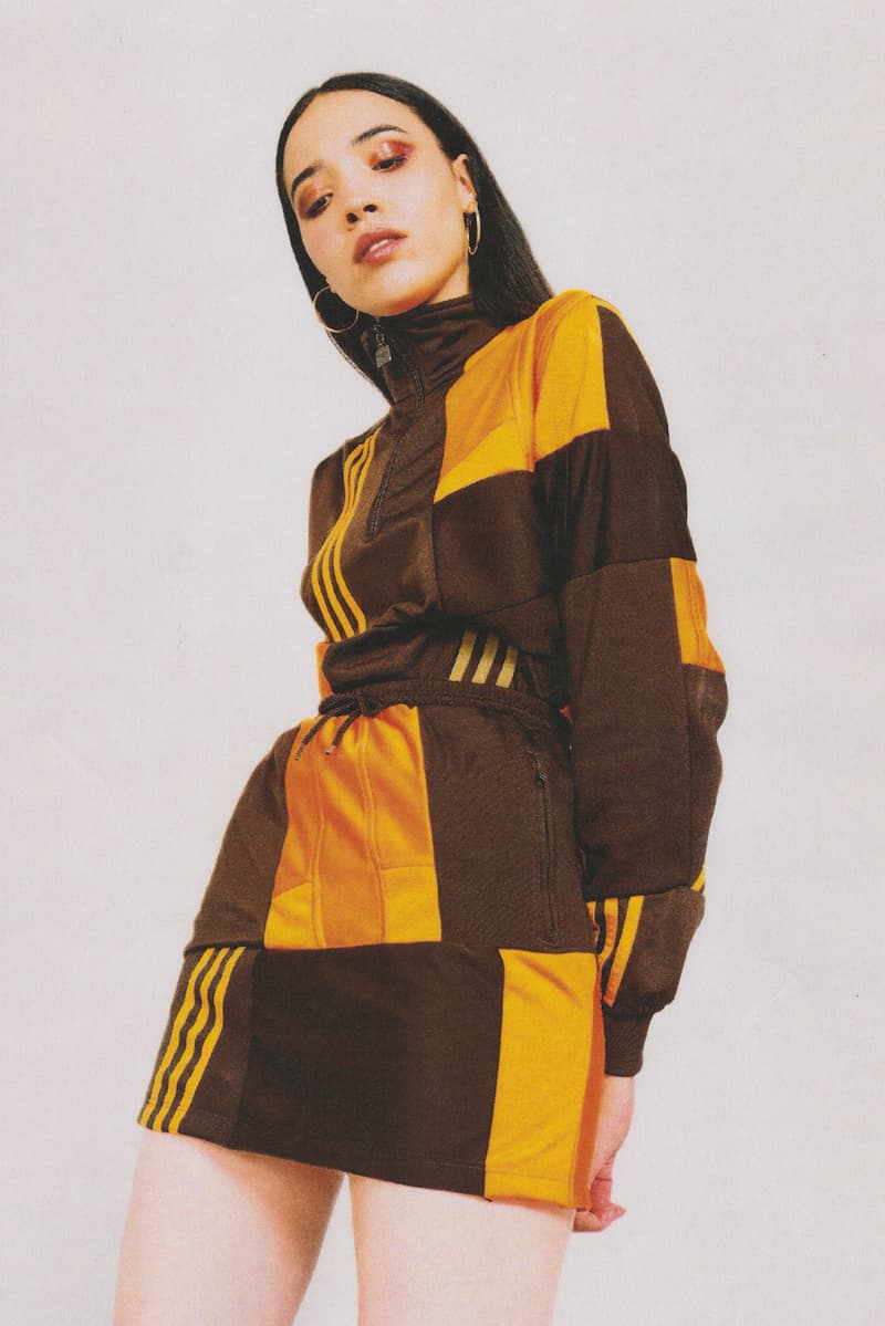 Daniëlle Cathari editorial adidas tracksuit office magazine