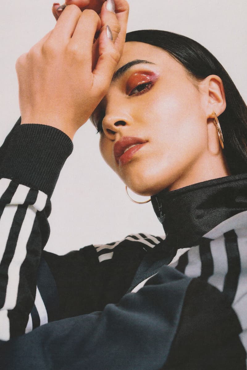 Daniëlle Cathari editorial adidas tracksuit office magazine