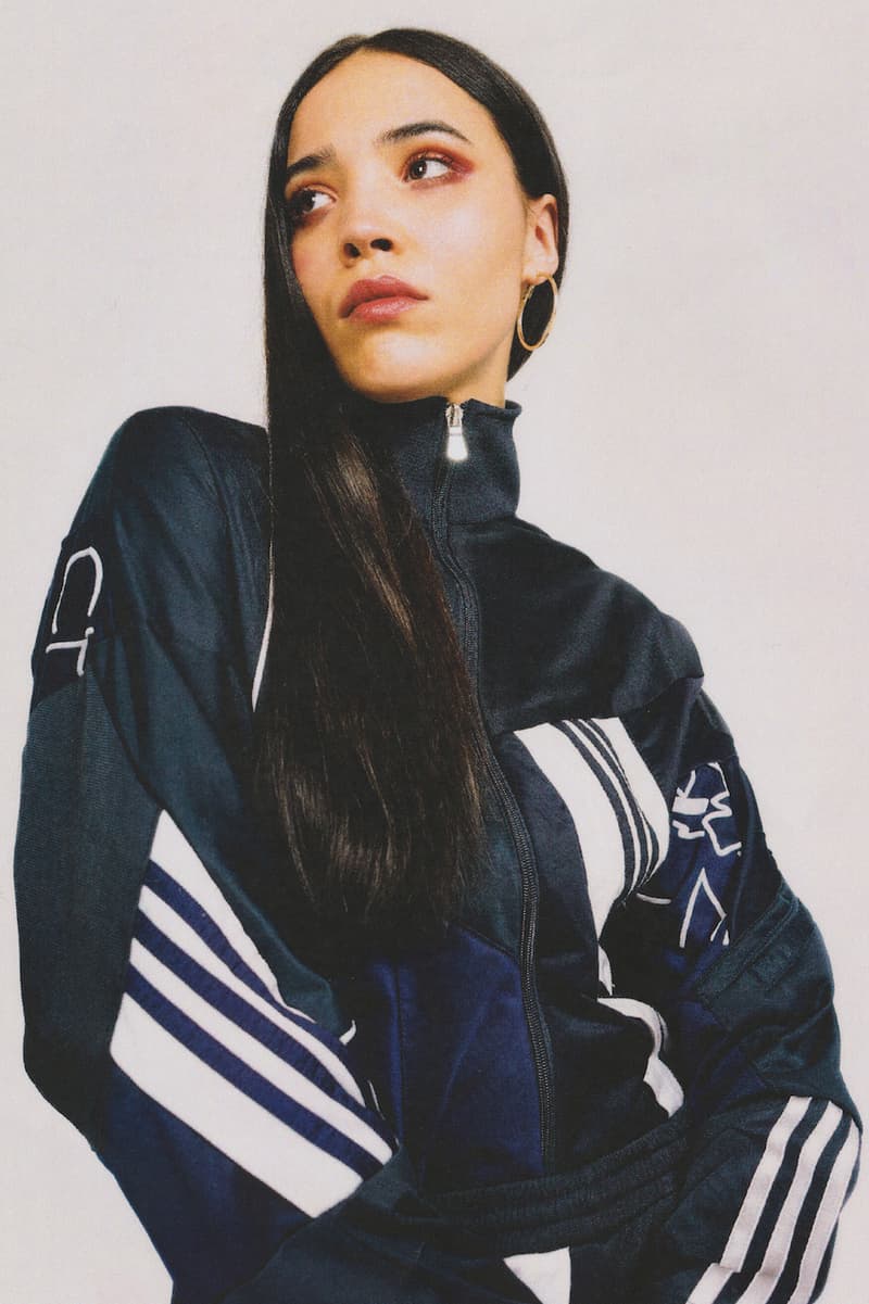 Daniëlle Cathari editorial adidas tracksuit office magazine