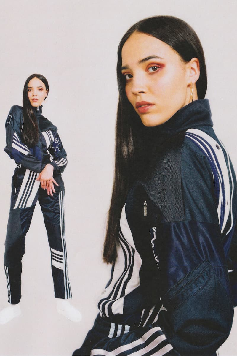 Daniëlle Cathari editorial adidas tracksuit office magazine