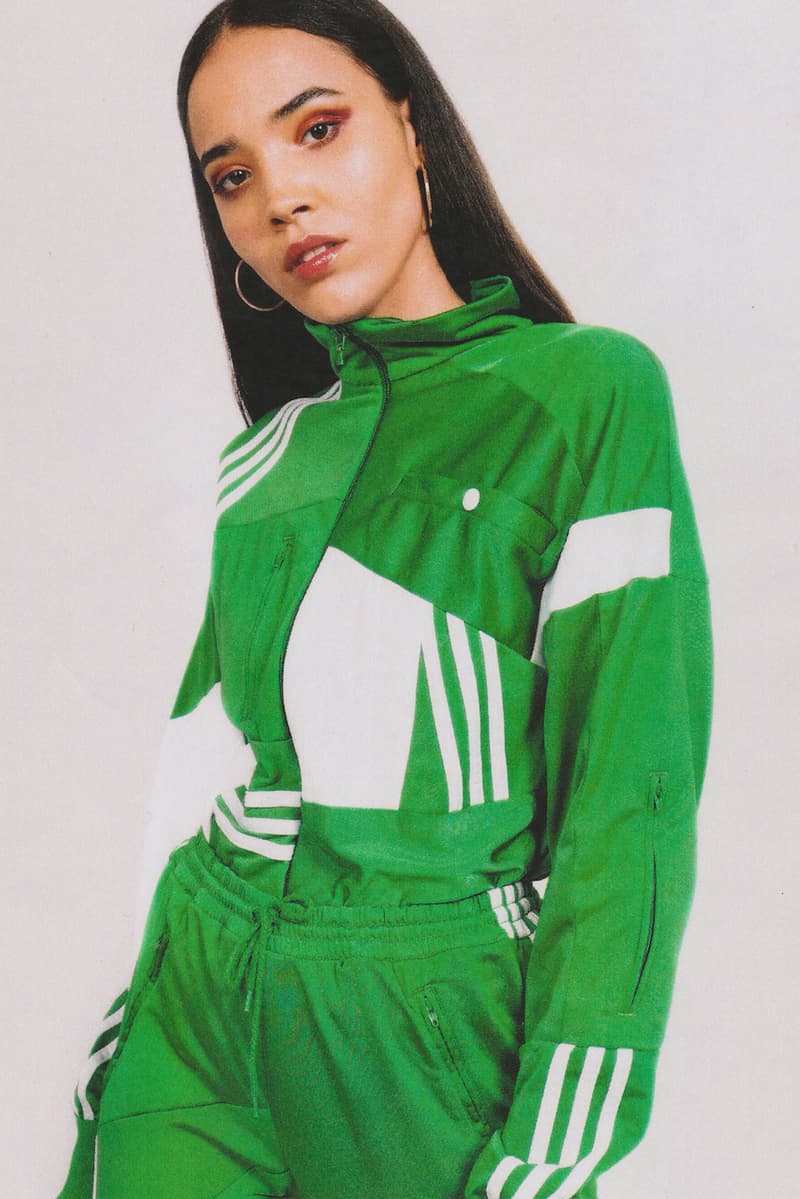Daniëlle Cathari editorial adidas tracksuit office magazine