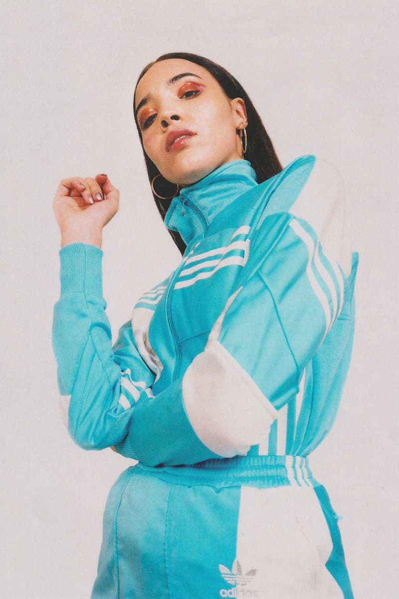 Daniëlle Cathari editorial adidas tracksuit office magazine