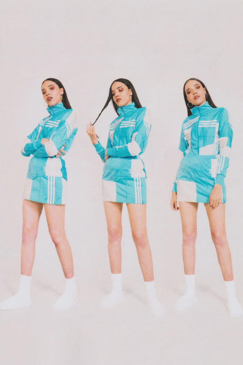 Daniëlle Cathari editorial adidas tracksuit office magazine