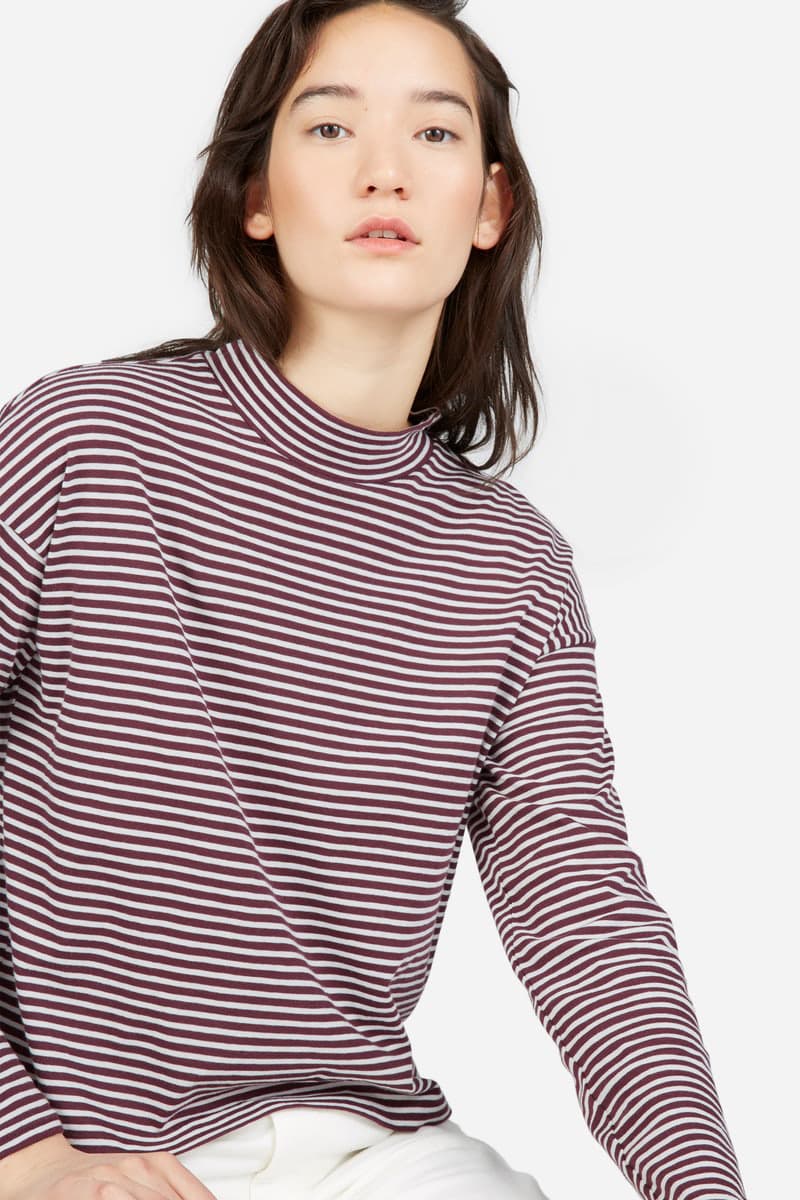 everlane mockneck tee fall essentials