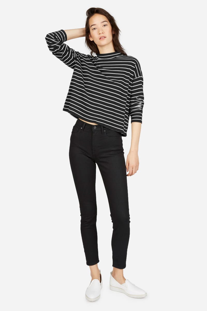 everlane cotton mockneck