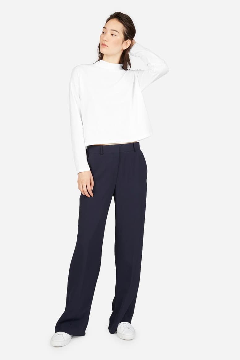 everlane mockneck tee fall essentials