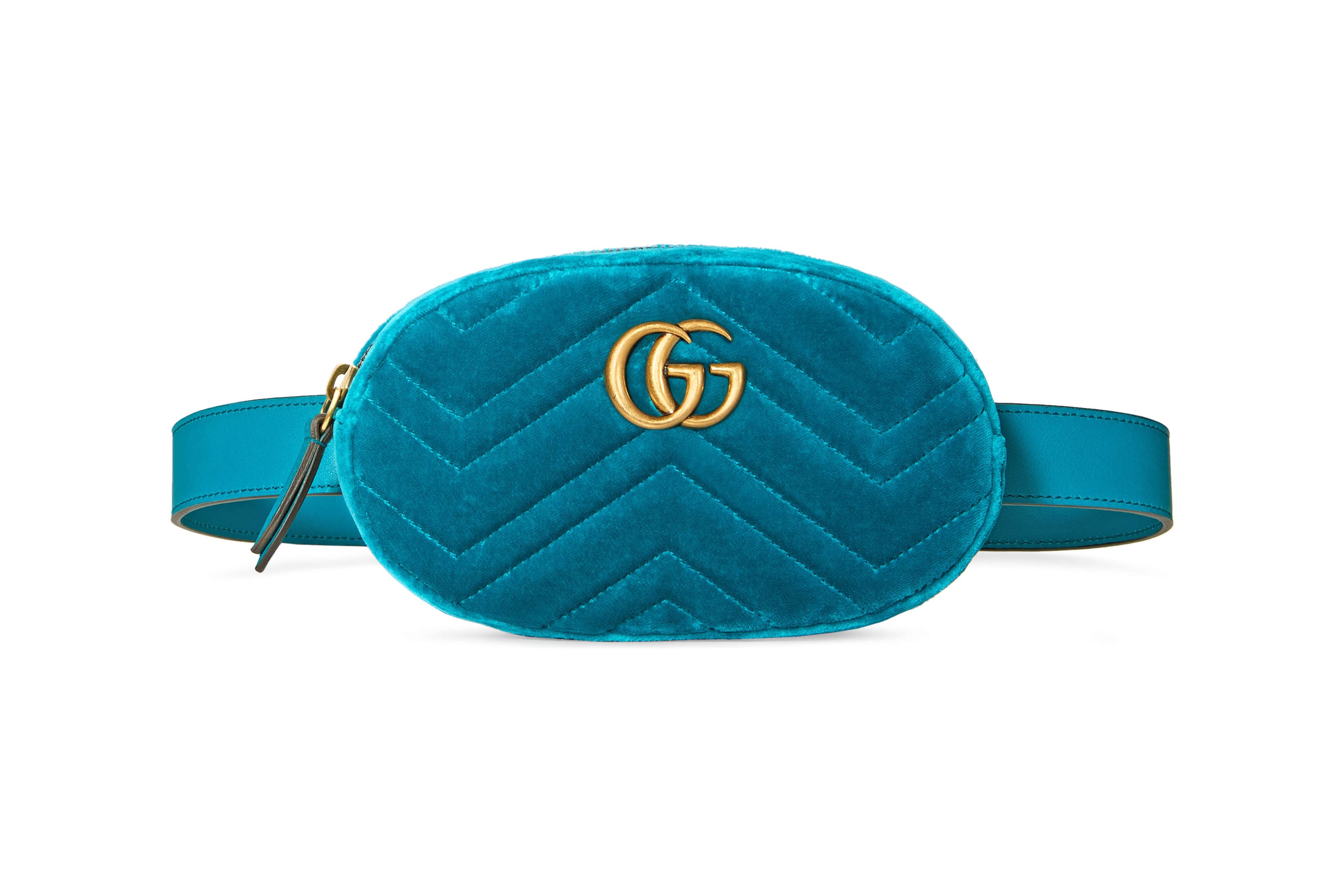 gucci blue belt bag